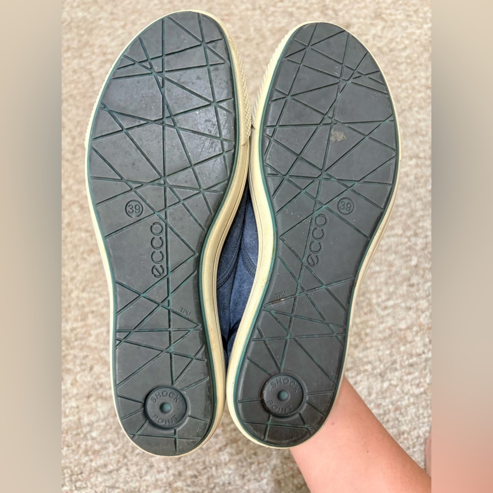 Ecco Soft 7 Women’s Suede Shoes Size 7 Blue - Picture 6 of 8